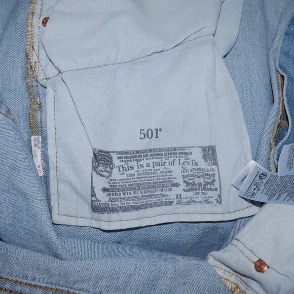 Levis 501 Original Fit Straight Leg Button Fly Denim Jeans Men's Size 38X30 NEW! - Picture 9 of 10